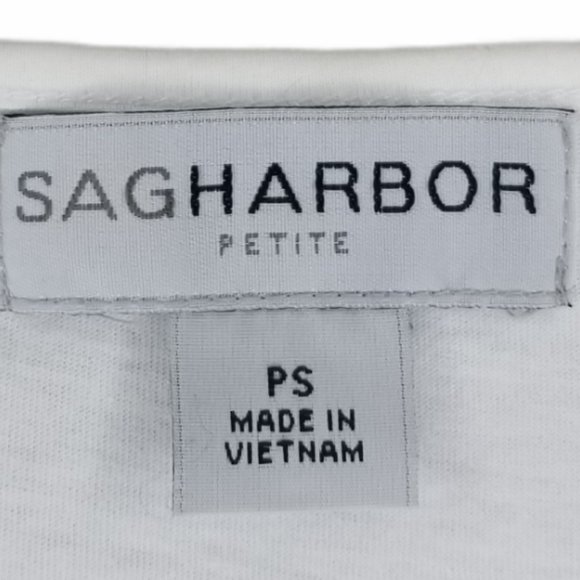 Sag Harbor Petite White Flag Robe Stars New - Picture 5 of 7